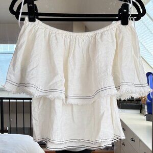 Off-the-shoulder White Top